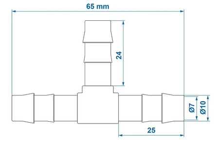 T-Schlauchverbinder 10 mm x10 Stuck