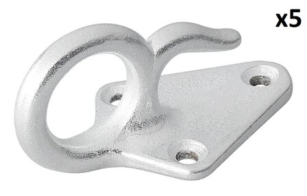 Seilhaken aus Metall mit Ose 70 x 40 mm x5 Stuck