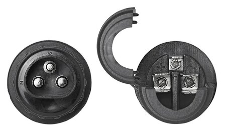3-poliger Stecker aus PVC
