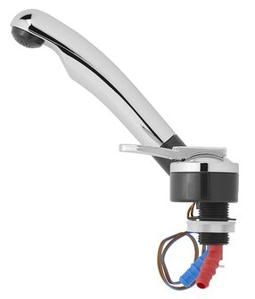 Keramik-Mischarmatur Deluxe Durchmesser 27 mm Chrom/Schwarz x5 stuks
