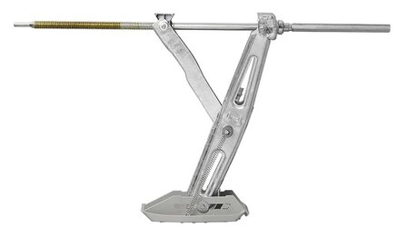 Caravan-Stutzecke 1000 kg 605 x 280 mm H: 470 mm inkl. Stabilisierungsfu&szlig; und verlangertem Ausdrehmechanismus