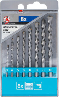 Steinbohrer-Satz 3 - 10 mm 8-tlg
