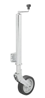Stutzrad 570/60 mm mit gro&szlig;er Metallfelge und Gummireifen 220 x 65 mm, klappbar 300 kg