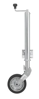 Stutzrad 570/60 mm mit gro&szlig;er Metallfelge und Gummireifen 220 x 65 mm, klappbar 500 kg
