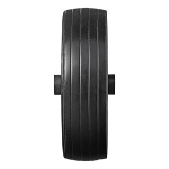 Stutzradreifen mit gro&szlig;er Metallfelge und Gummireifen 220 x 65 mm, 500 kg