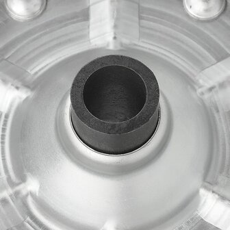 Stutzradreifen mit gro&szlig;er Metallfelge und Gummireifen 220 x 65 mm, 500 kg