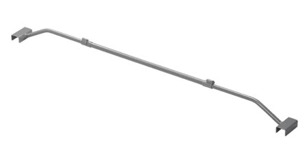 Ausziehbare Abdeckplanenstutze aus Metall 100&ndash;155 cm fur Anhangerplane