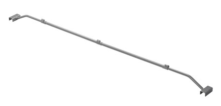 Ausziehbare Abdeckplanenstutze aus Metall 152&ndash;220 cm fur Anhangerplane