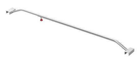 Ausziehbare Abdeckplanenstutze aus Aluminium 108&ndash;146 cm fur Anhangerplane