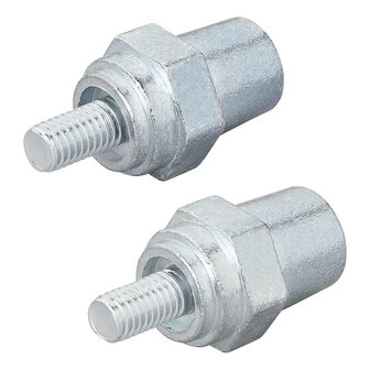 Schraubbare Batteriepole-Set (+) und (-) aus Zink M8