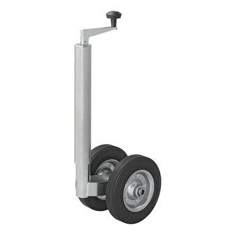 Doppel-Stutzrad 48 mm mit Vollgummireifen aus Naturkautschuk 200 x 50 mm