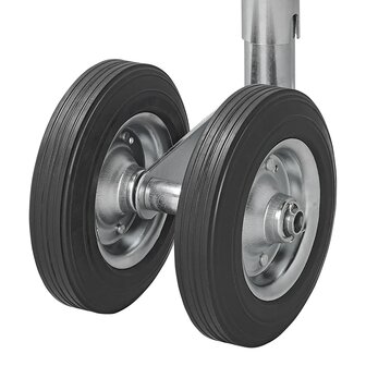 Doppel-Stutzrad 48 mm mit Vollgummireifen aus Naturkautschuk 200 x 50 mm