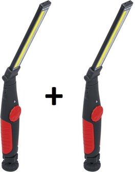 Akku-Knicklampe COB-LED 5W x2 stuck