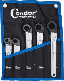 Ratschen-Ringschlusselsatz 10&ndash;22 mm, 5-teilig
