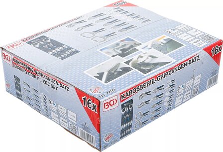 Karosserie-Gripzangen-Satz 16-tlg