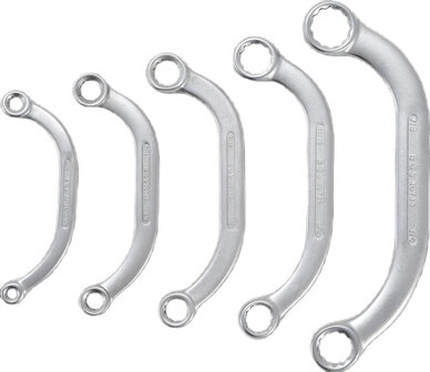 5-teilige Obstruktion Ringschl&uuml;ssel Set, Zoll Gr&ouml;&szlig;en 1/4 - 7/8