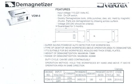 Entmagnetisierer 1,3A