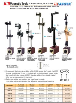 Magnetstander mit Halter 73 x 50 x 55