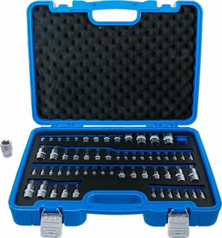 Bit-Einsatz- und Steckschlussel-Einsatz-Satz E-Profil / T-Profil (fur Torx) / T-Profil (fur Torx) mit Bohrung / TP-Profil (fur Torx Plus) 60-tl