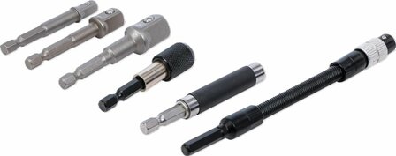 Adapter- und Verlangerungs-Set fur Bohrmaschinen 6-tlg