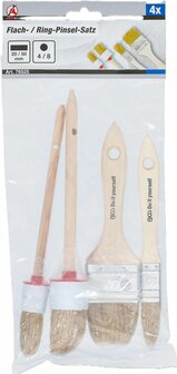 Flach- / Ring-Pinsel-Satz 4-tlg
