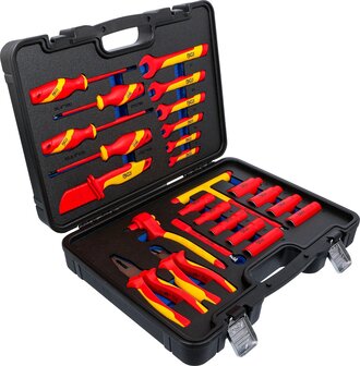 VDE-Steckschlussel-Satz Antrieb Innenvierkant 10 mm (3/8) 25-tlg