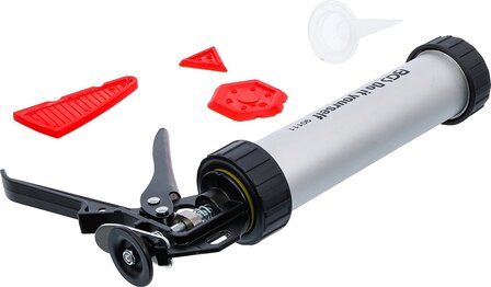 Aluminium-Kartuschenpistole mit Fugenglatter-Satz, 5-tlg