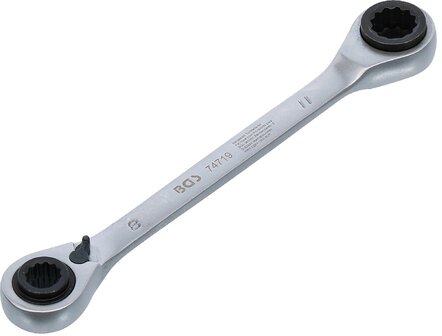 Doppel-Ratschen-Ringschlussel umschaltbar 4-in-1