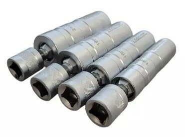 Zundkerzensteckschlusselsatz 3/8 magnetisch flexibel 4-teilig
