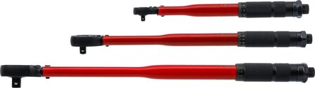 Drehmomentschlussel-Satz (1/4") 2&ndash;24 Nm, (3/8") 19&ndash;110 Nm, (1/2") 28&ndash;210 Nm, 3-tlg