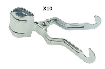 Zeltstangen-Klemmhaken x10 Stuck