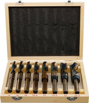 HSS-Bohrer-Satz 14 - 25,5 mm 8-tlg
