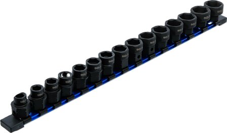 Kraft-Steckschlussel-Einsatz-Satz Sechskant extra flach Antrieb Innenvierkant (1/2) SW 10 -24 mm 15-tlg