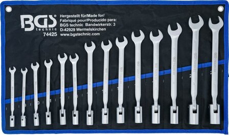 Maul-Ringschlussel-Satz mit flexibler Ringseite SW 8 - 22 mm 14-tlg