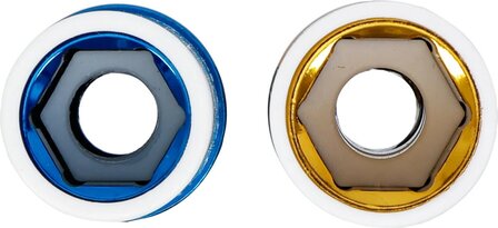 Kraft-Schoneinsatz-Satz Antrieb innenvierkant 12,5 mm (1/2) SW 17 / 19 mm 2-tlg
