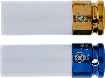 Kraft-Schoneinsatz-Satz Antrieb innenvierkant 12,5 mm (1/2) SW 17 / 19 mm 2-tlg