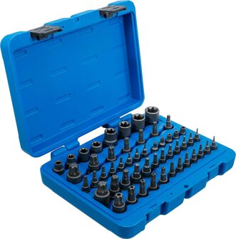 Bit-Einsatz- und Steckschlussel-Einsatz-Satz E-Profil / T-Profil (fur Torx) / T-Profil (fur Torx) mit Bohrung / TP-Profil (fur Torx Plus) 52-tl