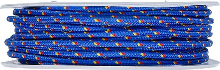 Kunststoff-Seil / Allzweckseil 4 mm x 30 m blau / gelb / rot