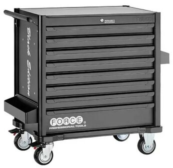 Jumbo Black Edition Werkzeugwagen mit 8 Schubladen und 607-teiligem Werkzeugsatz