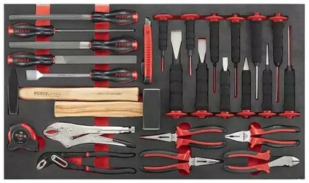 Jumbo Black Edition Werkzeugwagen mit 8 Schubladen und 607-teiligem Werkzeugsatz