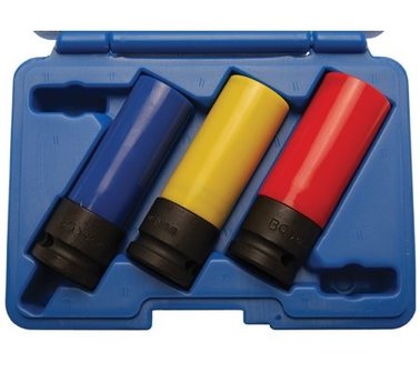 Kraft-Schon-Einsatz-Set, 12,5 (1/2) 17, 19 und 21 mm