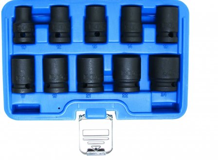 10-teilige 1/2 Deep Impact Sockets Set