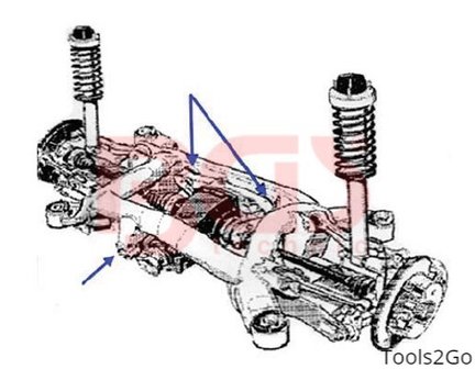 Silentlager-Werkzeug-Satz, für BMW E38, E39, 7-tlg.