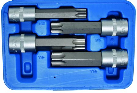 Bit-Einsatz-Satz Antrieb Innenvierkant (1/2) MAXI,Torx 4-tlg