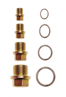 Surtido de tornillos y anillos de estanquidad de aluminio para tap&oacute;n de c&aacute;rter 534 piezas