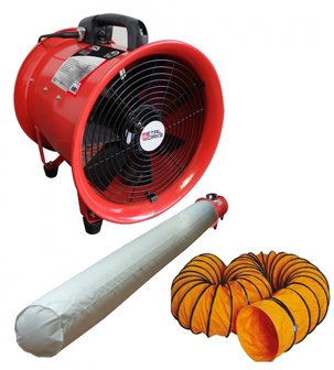 Fan 300mm - 500w mit Schlauch und Filter