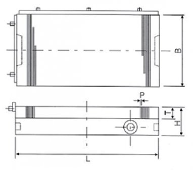 Rechteckigen Permanentmagnet 300x150mm