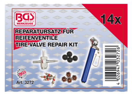 Reparatursatz f&uuml;r Reifenventile 14-tlg.