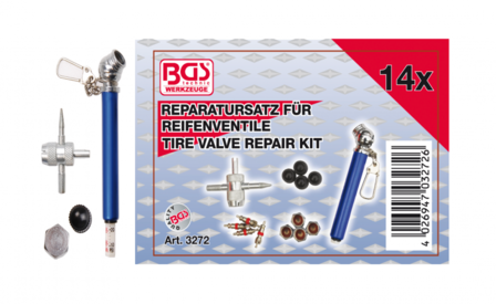 Reparatursatz f&uuml;r Reifenventile 14-tlg.