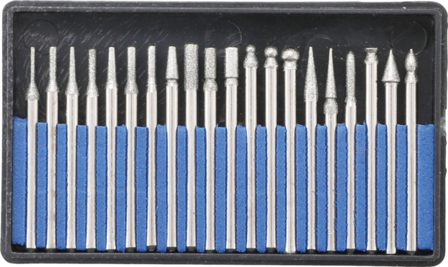 Diamant-Schleif- und Fr&auml;swerkzeug 20-tlg